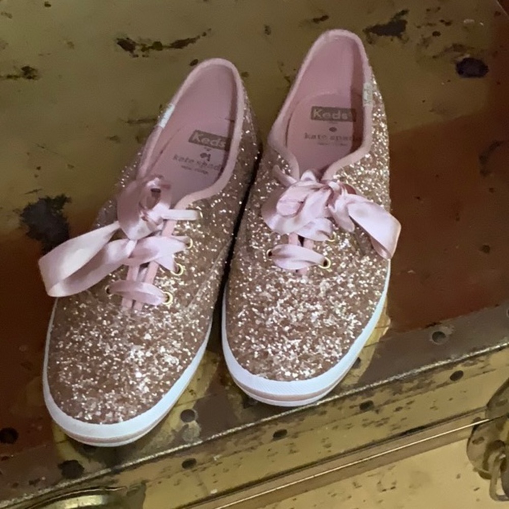 Keds x Kate Spade Glitter Sneakers - Pink